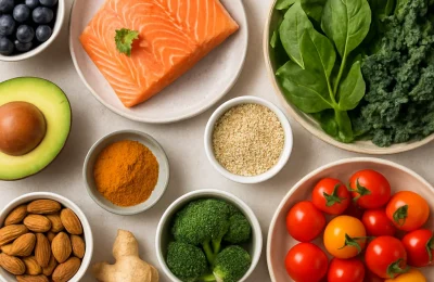 Best anti inflammatory foods list for daily eating with fresh fruits vegetables nuts and fish
